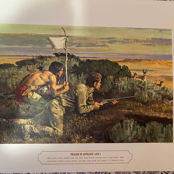 Remington Arms 150th anniversary prints. Circa 1966. In good Vintage condition. - Picture 6 of 11